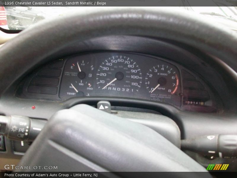 Sandrift Metallic / Beige 1996 Chevrolet Cavalier LS Sedan