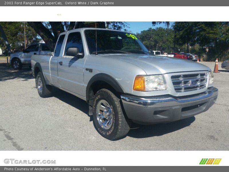 Oxford White / Dark Graphite 2003 Ford Ranger Edge SuperCab