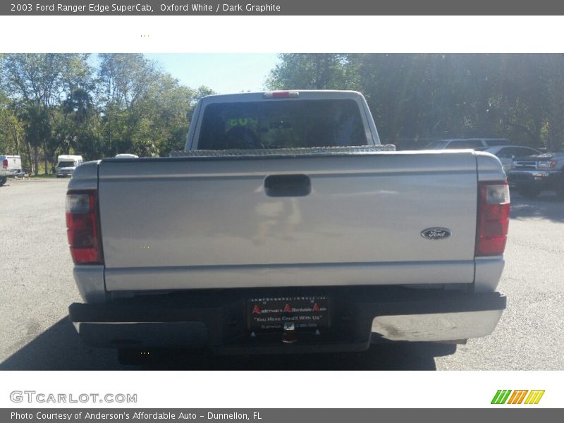Oxford White / Dark Graphite 2003 Ford Ranger Edge SuperCab
