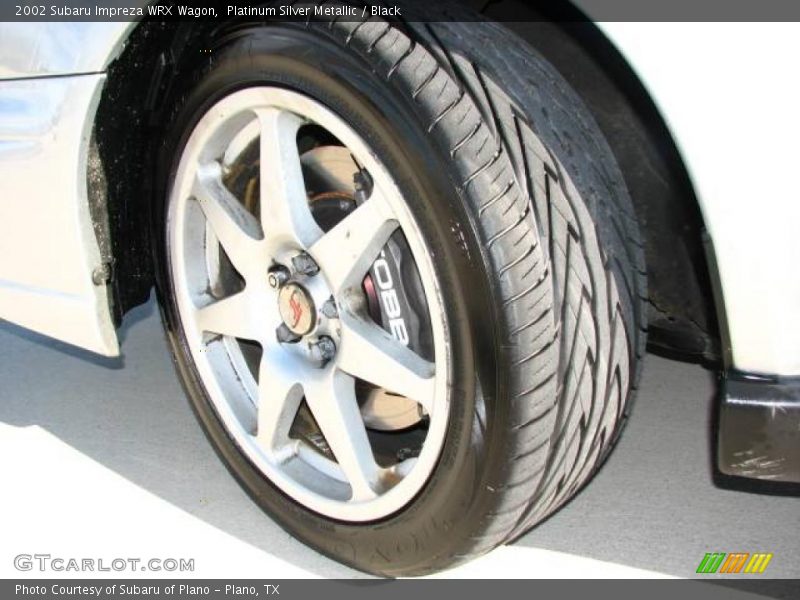Platinum Silver Metallic / Black 2002 Subaru Impreza WRX Wagon