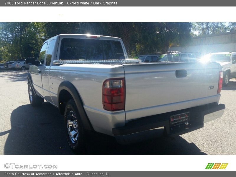 Oxford White / Dark Graphite 2003 Ford Ranger Edge SuperCab