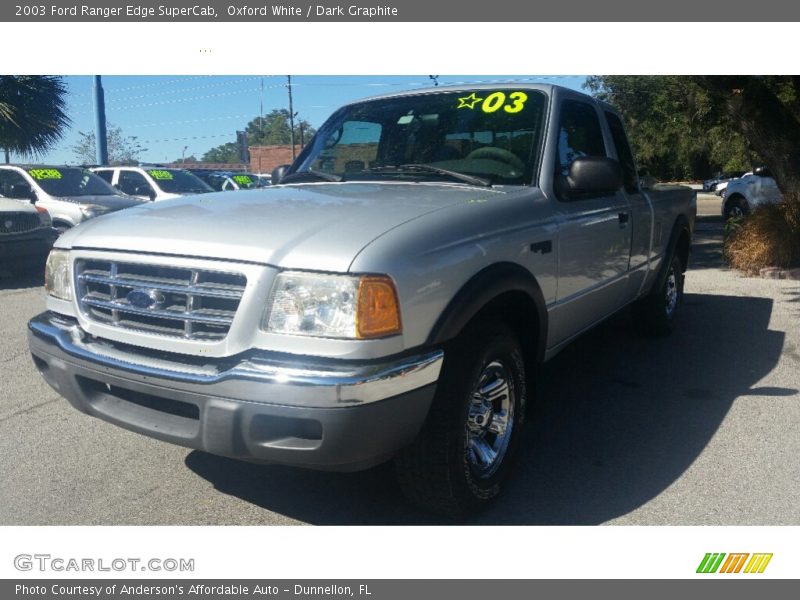 Oxford White / Dark Graphite 2003 Ford Ranger Edge SuperCab