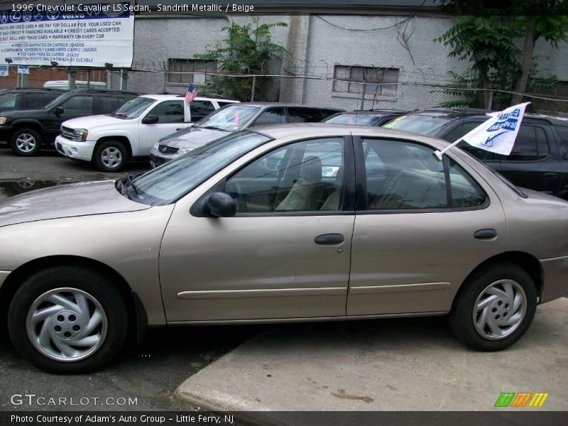 Sandrift Metallic / Beige 1996 Chevrolet Cavalier LS Sedan