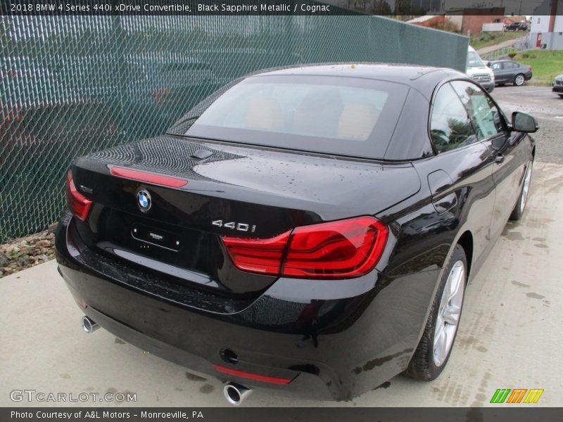 Black Sapphire Metallic / Cognac 2018 BMW 4 Series 440i xDrive Convertible