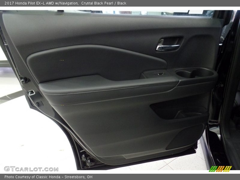 Crystal Black Pearl / Black 2017 Honda Pilot EX-L AWD w/Navigation