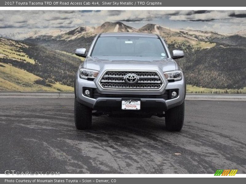 Silver Sky Metallic / TRD Graphite 2017 Toyota Tacoma TRD Off Road Access Cab 4x4