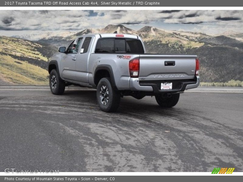 Silver Sky Metallic / TRD Graphite 2017 Toyota Tacoma TRD Off Road Access Cab 4x4