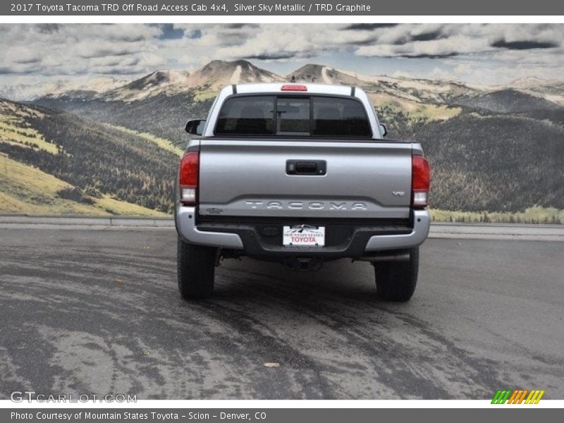 Silver Sky Metallic / TRD Graphite 2017 Toyota Tacoma TRD Off Road Access Cab 4x4