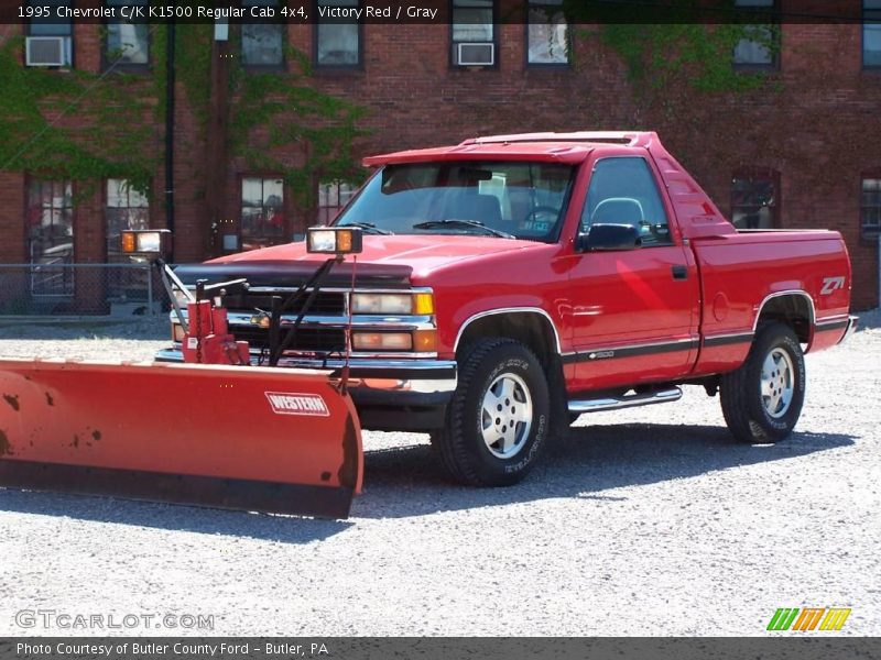 Victory Red / Gray 1995 Chevrolet C/K K1500 Regular Cab 4x4