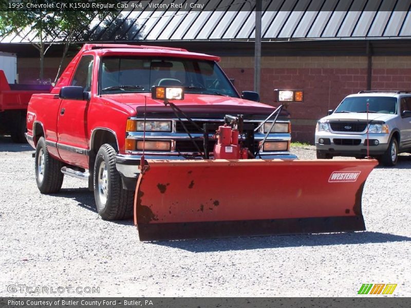 Victory Red / Gray 1995 Chevrolet C/K K1500 Regular Cab 4x4
