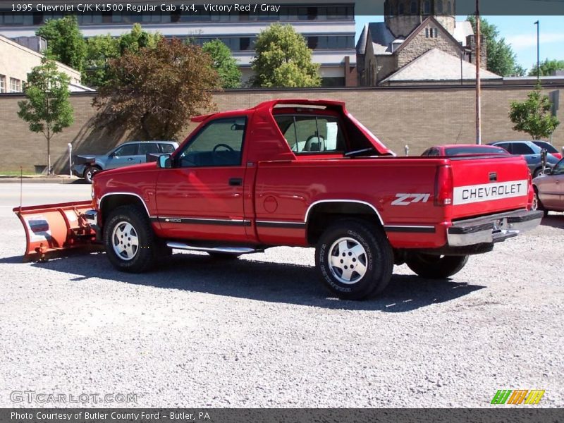 Victory Red / Gray 1995 Chevrolet C/K K1500 Regular Cab 4x4