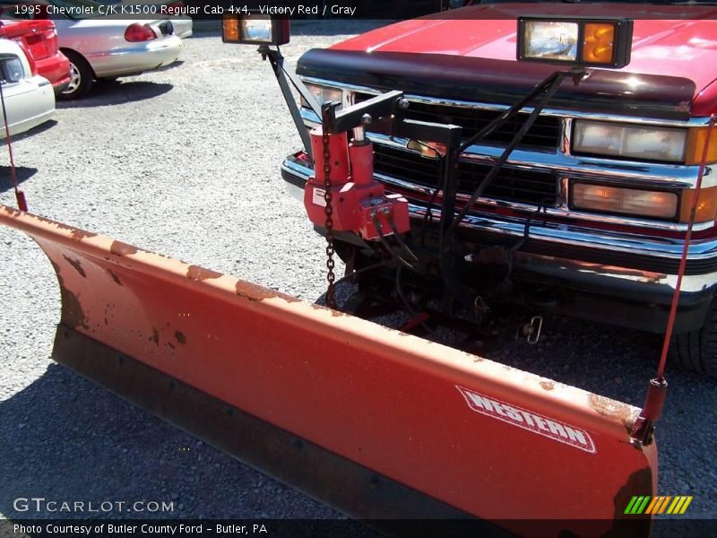 Victory Red / Gray 1995 Chevrolet C/K K1500 Regular Cab 4x4