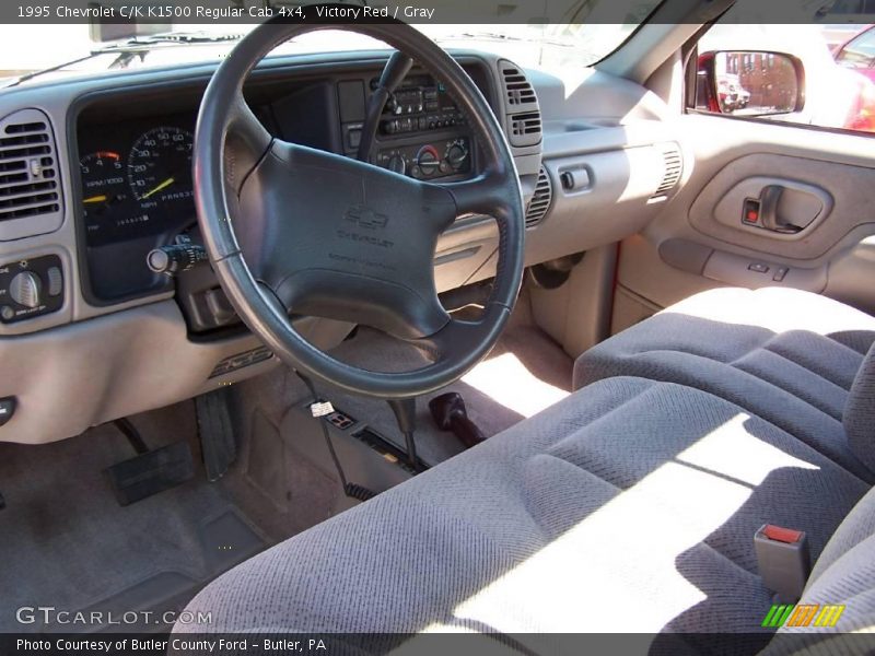 Victory Red / Gray 1995 Chevrolet C/K K1500 Regular Cab 4x4