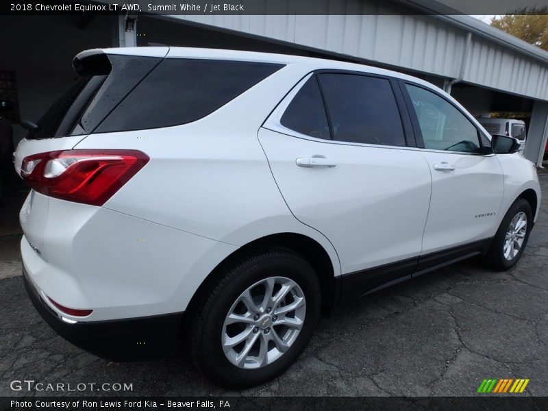 Summit White / Jet Black 2018 Chevrolet Equinox LT AWD
