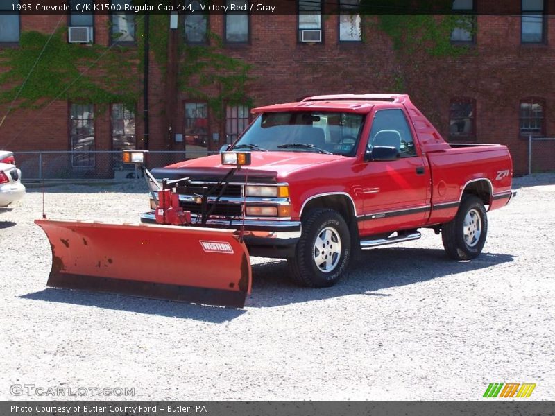 Victory Red / Gray 1995 Chevrolet C/K K1500 Regular Cab 4x4