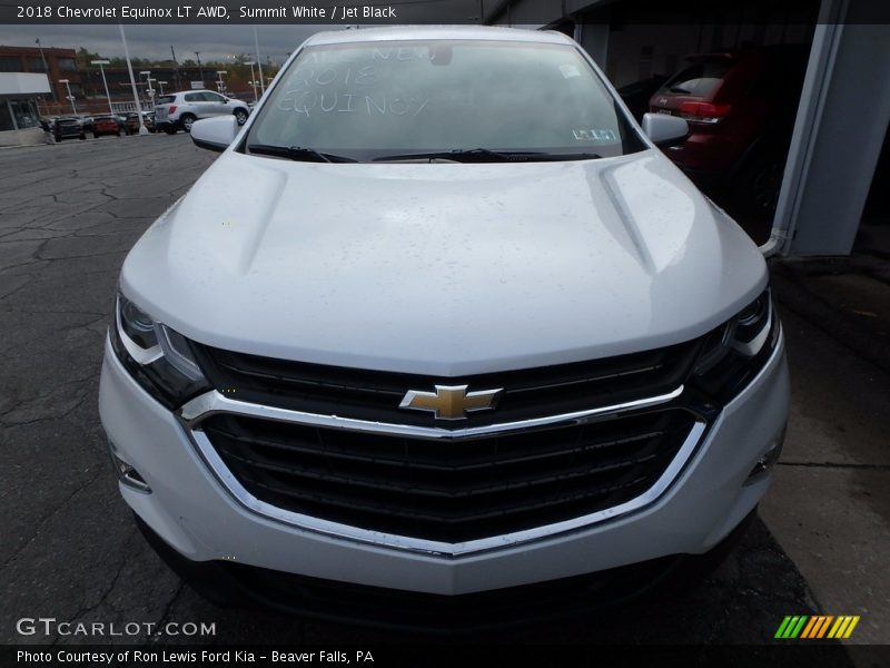 Summit White / Jet Black 2018 Chevrolet Equinox LT AWD