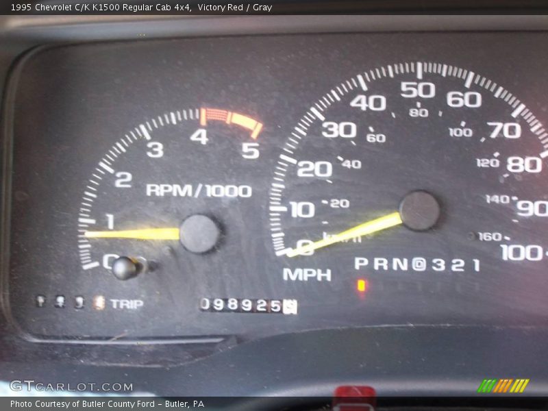 Victory Red / Gray 1995 Chevrolet C/K K1500 Regular Cab 4x4