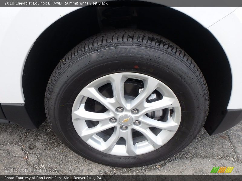 Summit White / Jet Black 2018 Chevrolet Equinox LT AWD