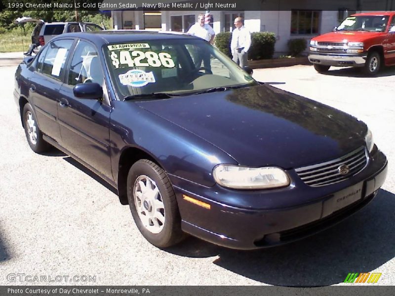 Navy Blue Metallic / Light Neutral 1999 Chevrolet Malibu LS Gold Edition Sedan