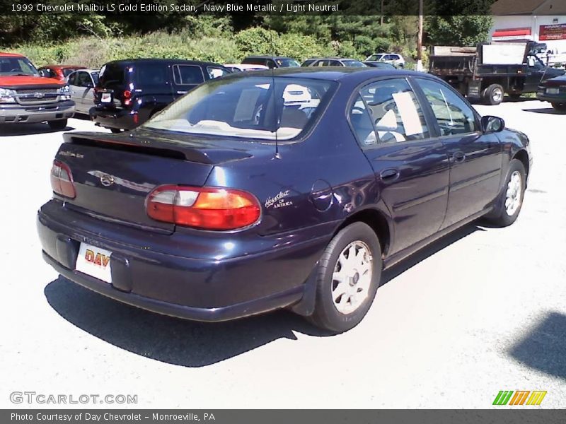 Navy Blue Metallic / Light Neutral 1999 Chevrolet Malibu LS Gold Edition Sedan