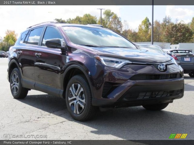 Black / Black 2017 Toyota RAV4 LE