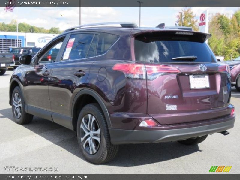Black / Black 2017 Toyota RAV4 LE