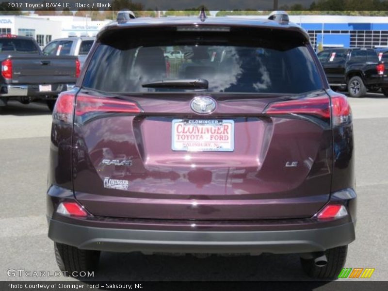 Black / Black 2017 Toyota RAV4 LE