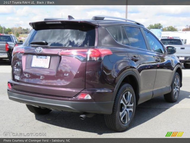 Black / Black 2017 Toyota RAV4 LE