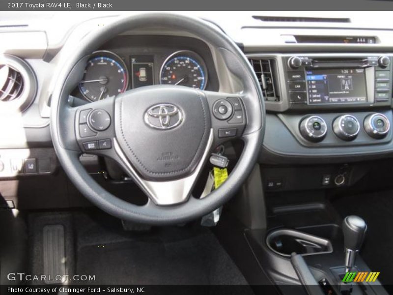 Black / Black 2017 Toyota RAV4 LE