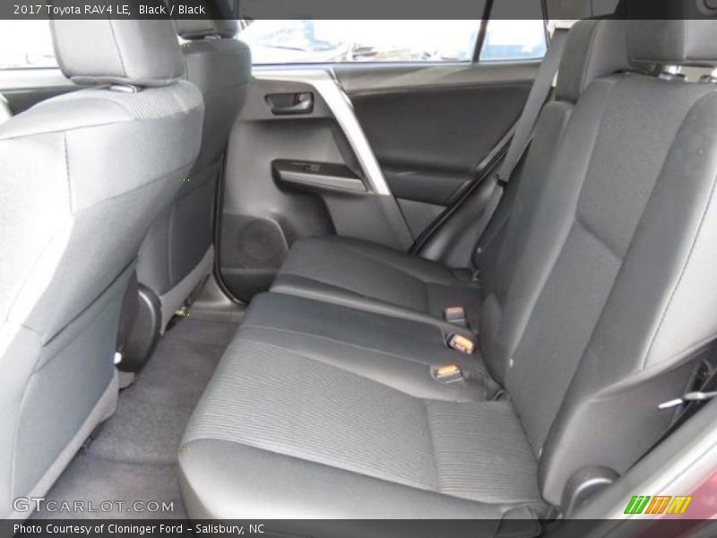 Black / Black 2017 Toyota RAV4 LE