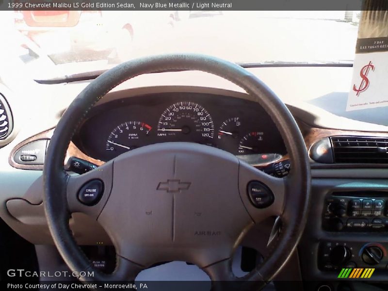 Navy Blue Metallic / Light Neutral 1999 Chevrolet Malibu LS Gold Edition Sedan