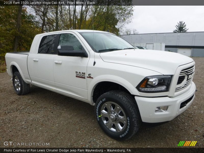  2018 3500 Laramie Mega Cab 4x4 Pearl White