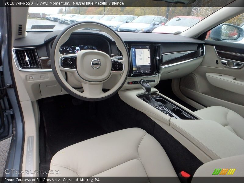  2018 S90 T5 AWD Momentum Blonde Interior