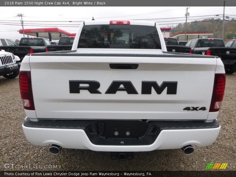 Bright White / Black 2018 Ram 1500 Night Crew Cab 4x4