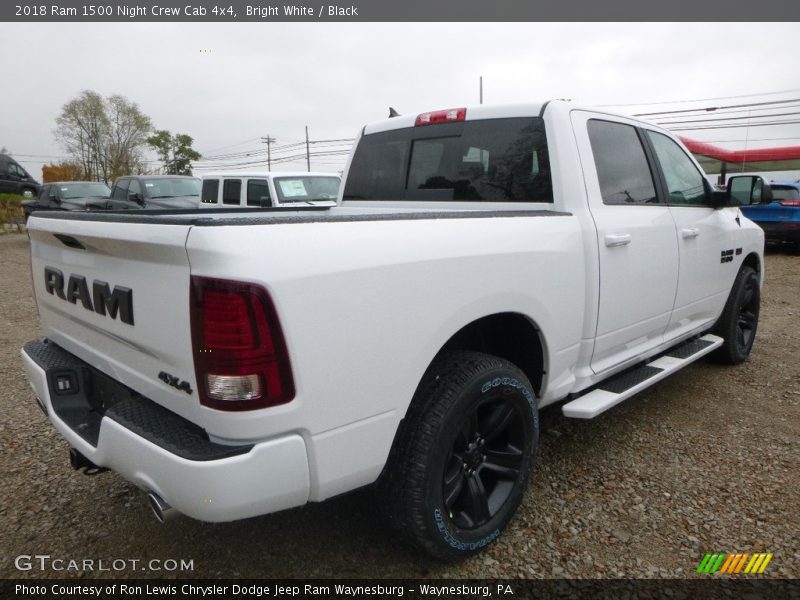 Bright White / Black 2018 Ram 1500 Night Crew Cab 4x4