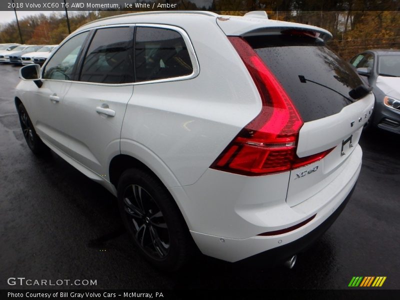 Ice White / Amber 2018 Volvo XC60 T6 AWD Momentum