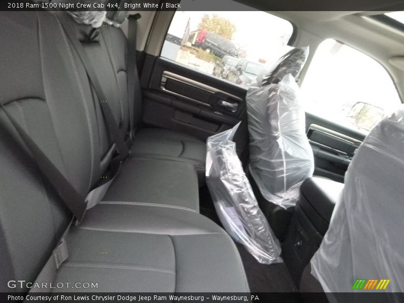 Bright White / Black 2018 Ram 1500 Night Crew Cab 4x4