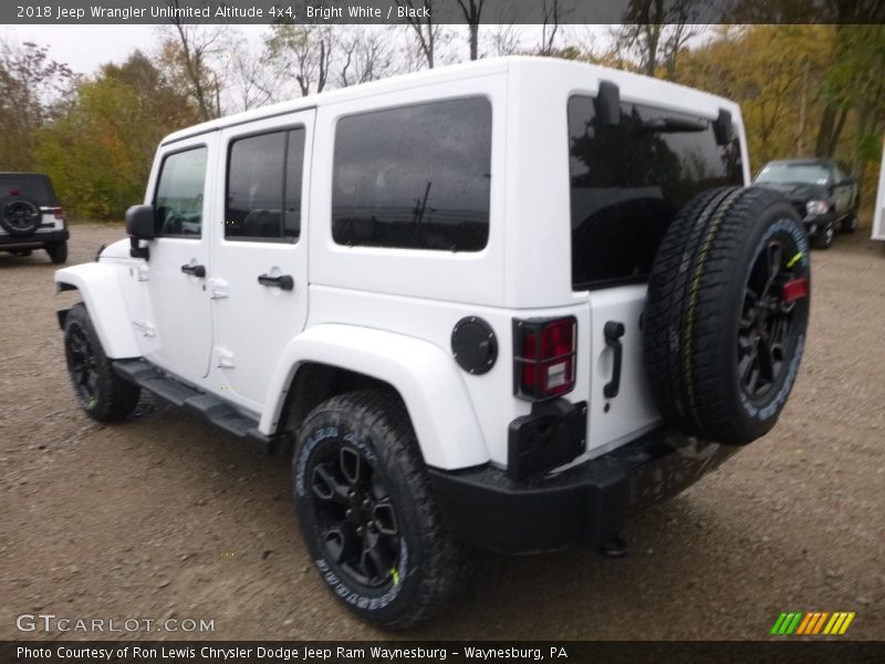 Bright White / Black 2018 Jeep Wrangler Unlimited Altitude 4x4