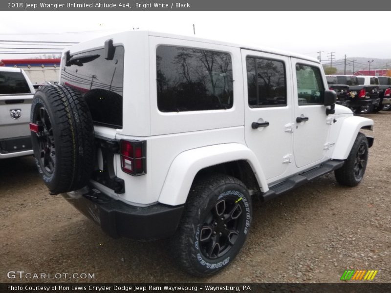 Bright White / Black 2018 Jeep Wrangler Unlimited Altitude 4x4