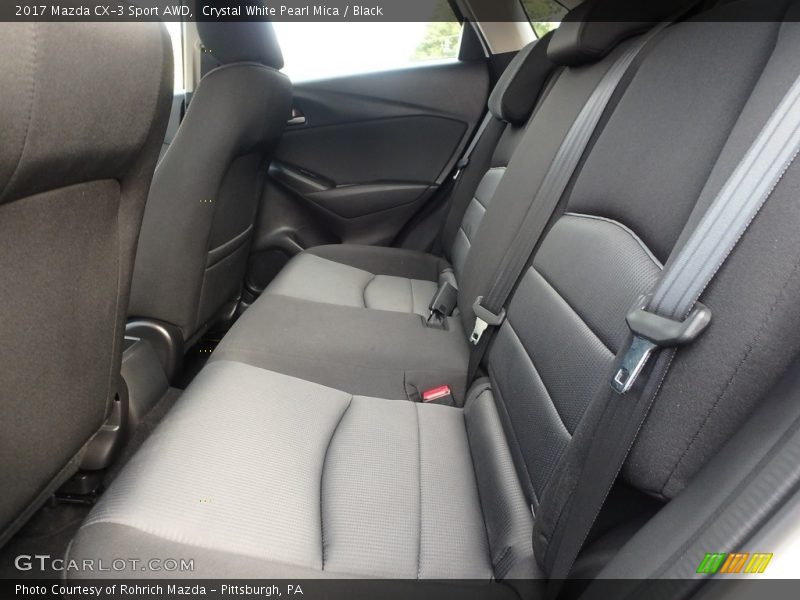 Crystal White Pearl Mica / Black 2017 Mazda CX-3 Sport AWD
