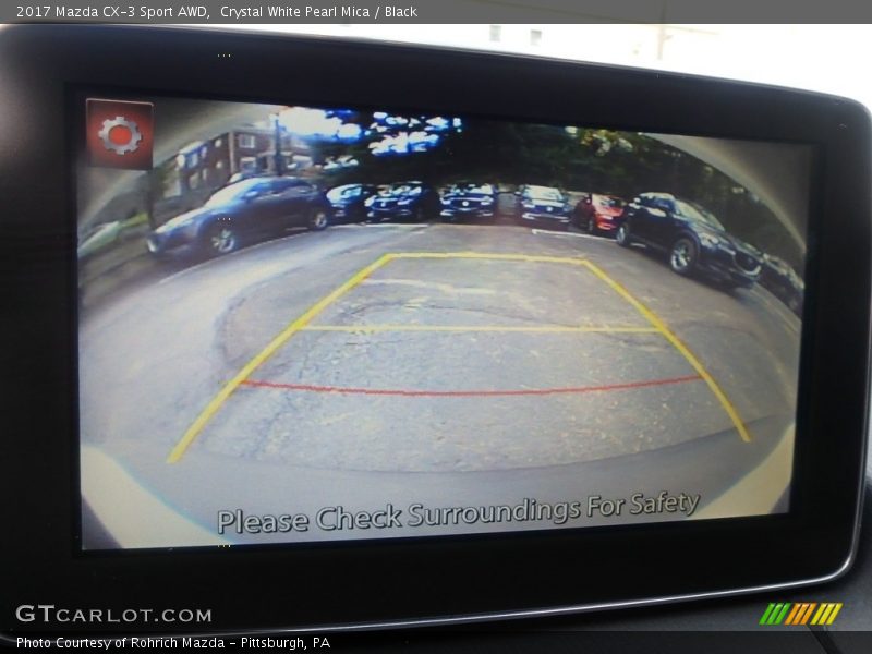 Crystal White Pearl Mica / Black 2017 Mazda CX-3 Sport AWD