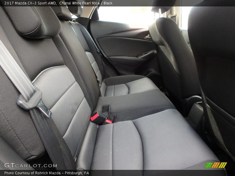 Crystal White Pearl Mica / Black 2017 Mazda CX-3 Sport AWD