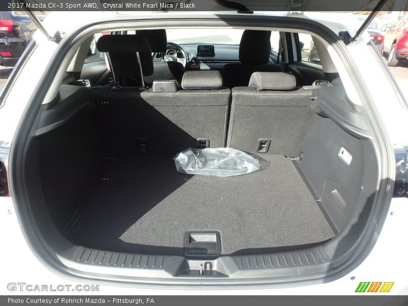 Crystal White Pearl Mica / Black 2017 Mazda CX-3 Sport AWD