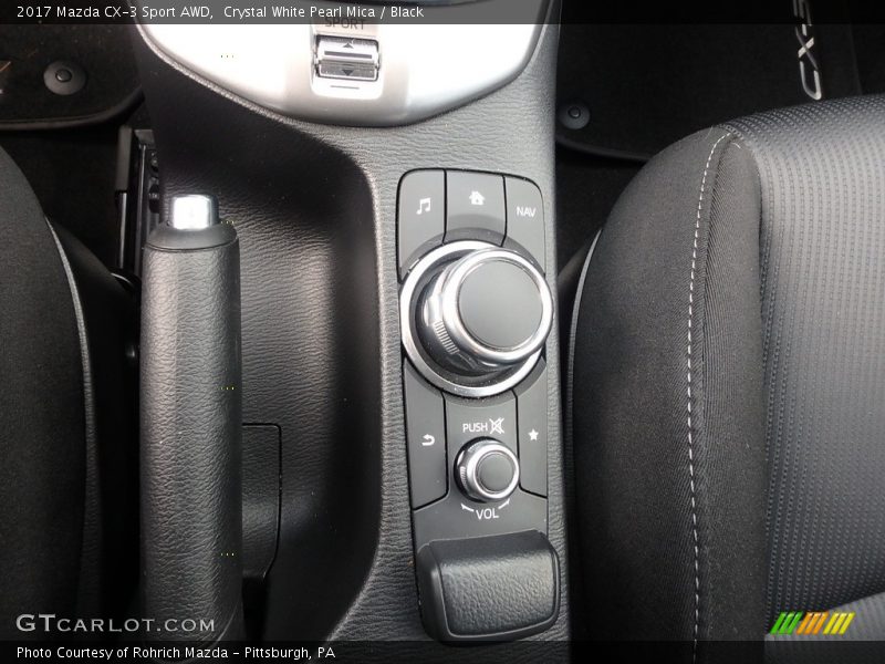 Crystal White Pearl Mica / Black 2017 Mazda CX-3 Sport AWD