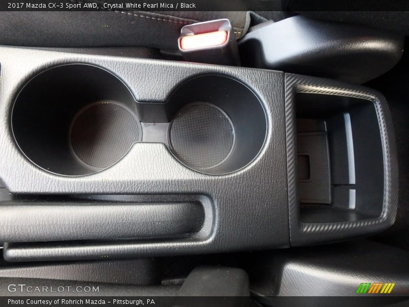Crystal White Pearl Mica / Black 2017 Mazda CX-3 Sport AWD