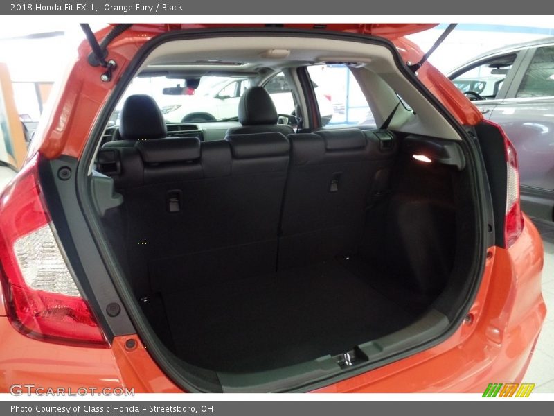 Orange Fury / Black 2018 Honda Fit EX-L