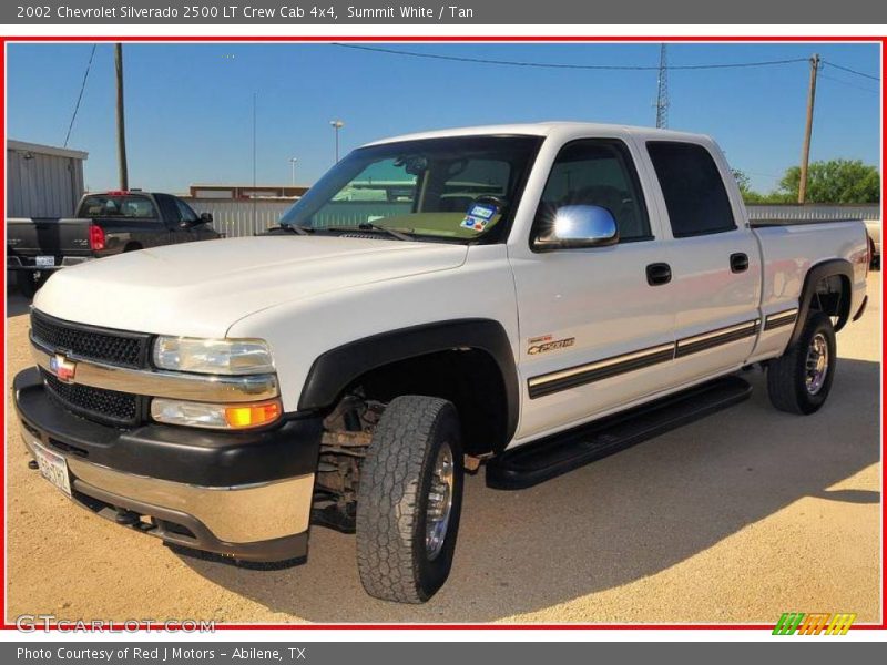 Summit White / Tan 2002 Chevrolet Silverado 2500 LT Crew Cab 4x4