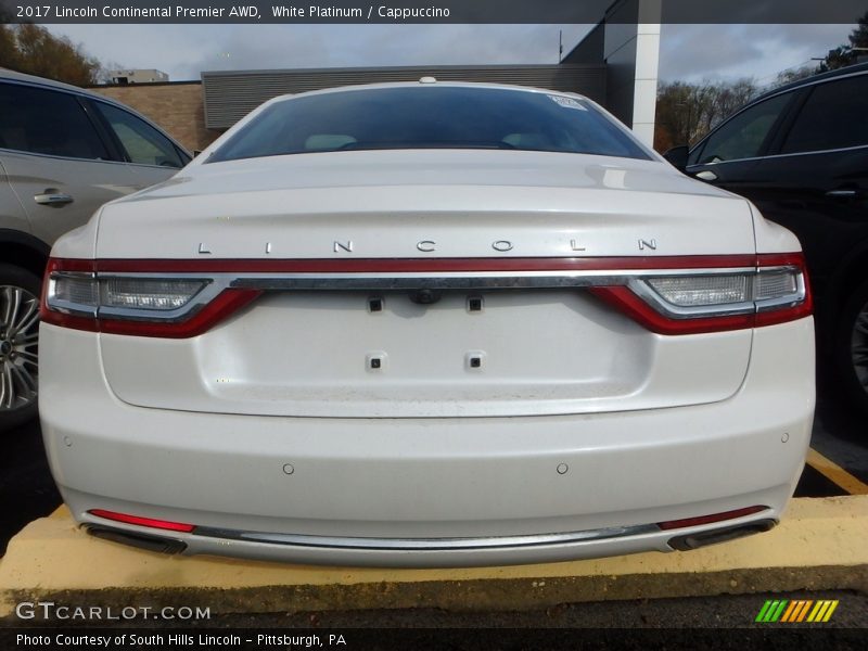 White Platinum / Cappuccino 2017 Lincoln Continental Premier AWD