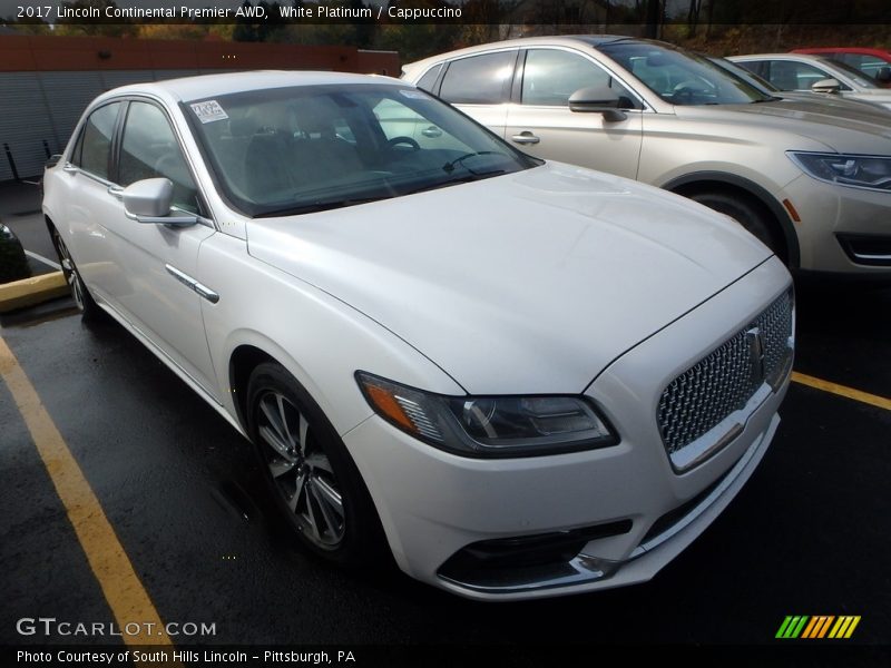 White Platinum / Cappuccino 2017 Lincoln Continental Premier AWD