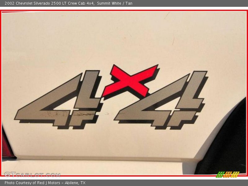 Summit White / Tan 2002 Chevrolet Silverado 2500 LT Crew Cab 4x4